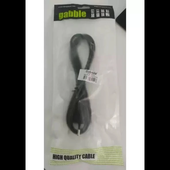 GABBLE GAB-PPK115 Siyah( 1.5 Metre ) 1mm Kasa Power Kablosu ürün görseli 1