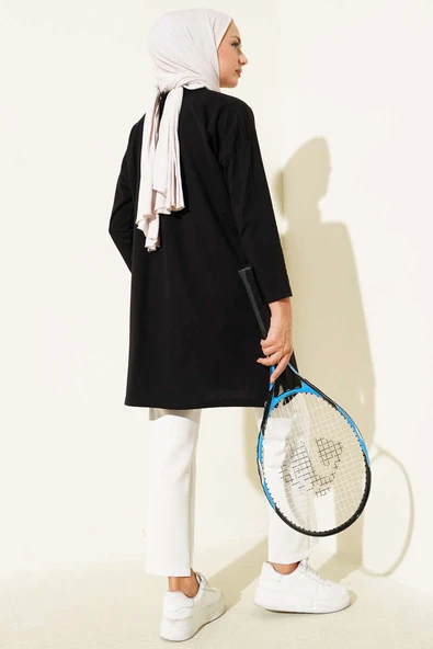 Always Be Cool Baskılı Tunik Siyah - Resim 3