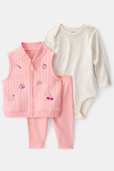 Kız Bebek Yelekli Set CTR-1T475610 ürün görseli