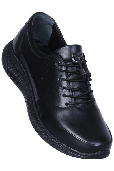 Missmama 007 Siyah Kadın Hakiki Deri Casual Ayakkabı ürün görseli 1