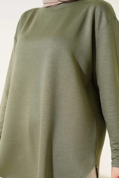 Basic Alt Dikişsiz Tunik Haki - Resim 4