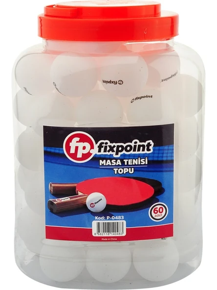 Fixpoint Tranier Masa Tenisi Pinpon Topu Beyaz 60 Adet