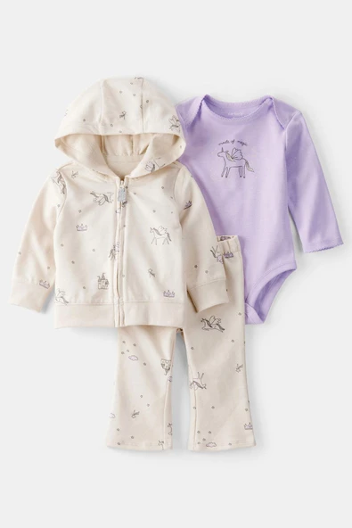 Kız Bebek 3'lü Hırkalı CTR-1T878510 ürün görseli