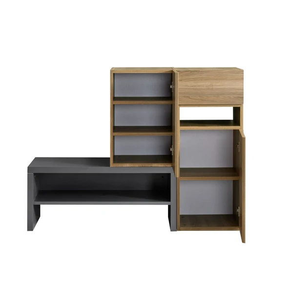 Çok Amaçlı Dolap, Blesk Cunda Dresuar Ayakkabılık Dolabı - Resim 4