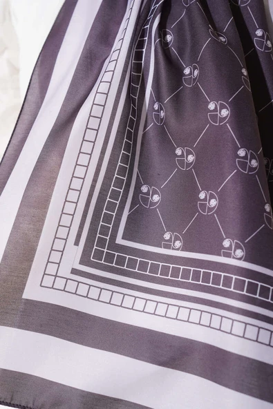 Pacman Desen Soft Şal Antrasit - Resim 4