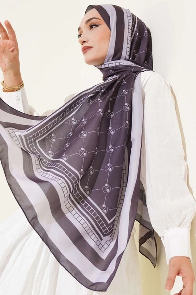 Pacman Desen Soft Şal Antrasit ürün görseli 1