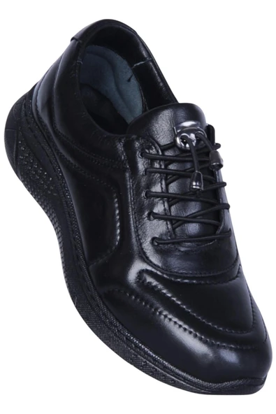 Missmama 003 Siyah Kadın Hakiki Deri Casual Ayakkabı ürün görseli 1