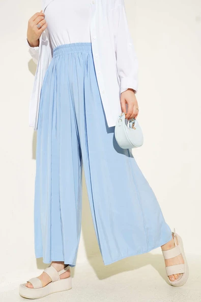 Yandan Cepli Salaş Tensel Pantolon Bebe Mavi ürün görseli 1