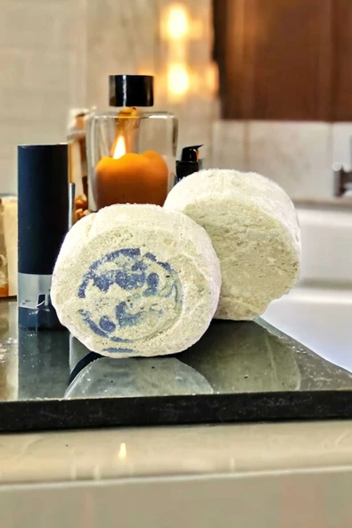 2'li Yüz Yoğa Doğal Kabak Lifli Keçi Sütü Ballı Sabun Ruşur Taşı - 5