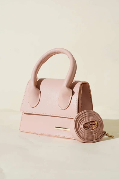 Gold Arma Detaylı Çanta Pudra ürün görseli 1