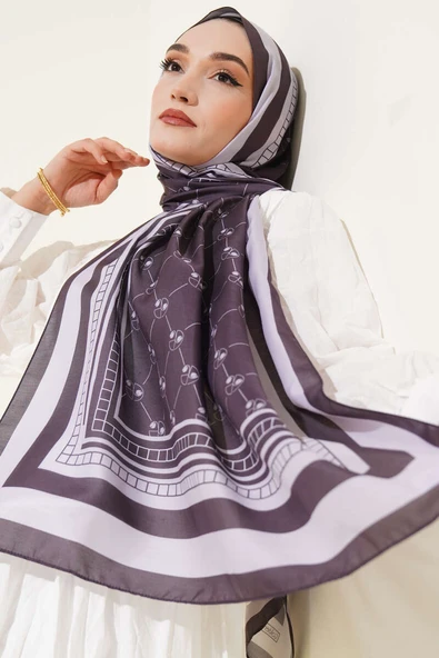 Pacman Desen Soft Şal Antrasit - Resim 2