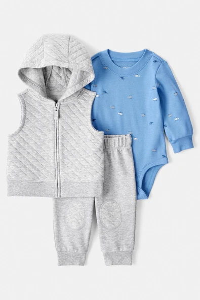 Erkek Bebek Yelekli Set CTR-1T268710 ürün görseli