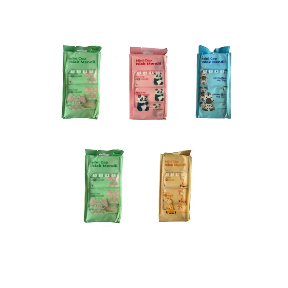 Baysa Alkolsüz Bitki Özlü Mini Islak Cep Mendili - 8'li 40 Paket ürün görseli 1