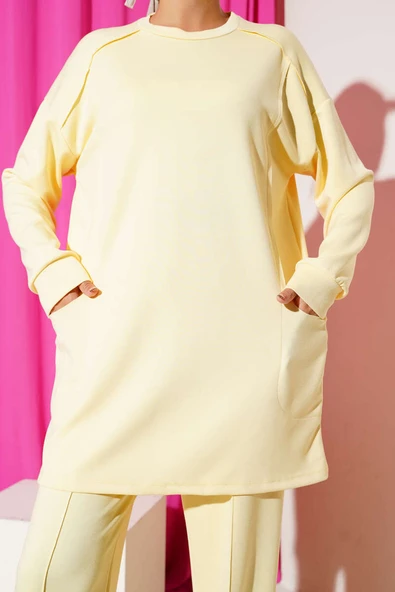 Basic Cepli İkili Takım Sarı - Resim 4