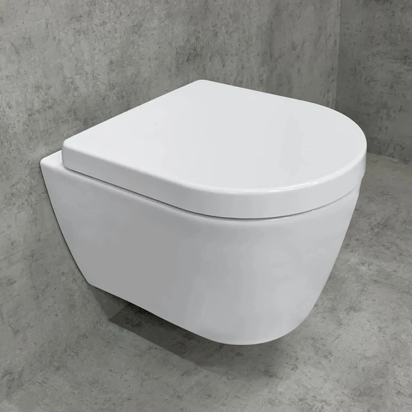 Duravit Me By Starck Kanalsız Asma Klozet, Kompakt, Beyaz, 2530390075 - 2