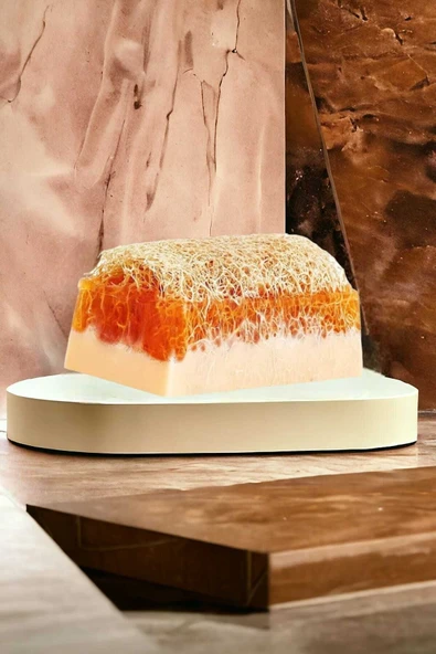 %100 El Yapımı Doğal Kabak Lifli Keçi Sütü Ballı Sabun 120 Gr - 5