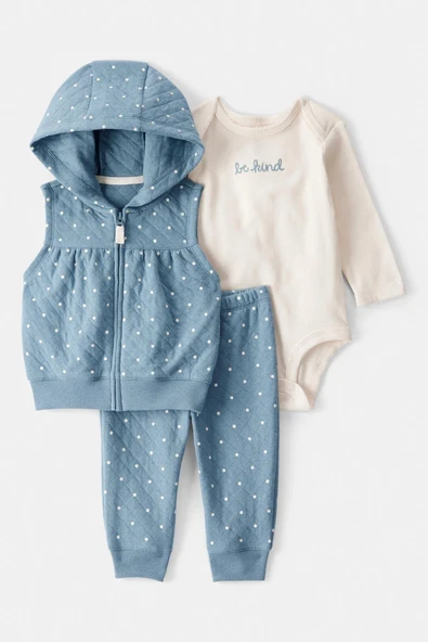 Kız Bebek Yelekli Set CTR-1T475810 ürün görseli