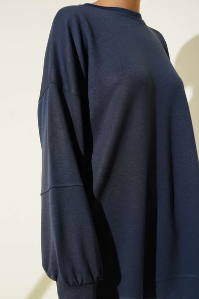 Loyşa Salaş Basic Tunik Füme - Resim 4