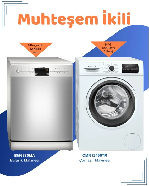 Profilo 2'li Avantajlı Set ( BM6380MA - CMN12190TR ) ürün görseli