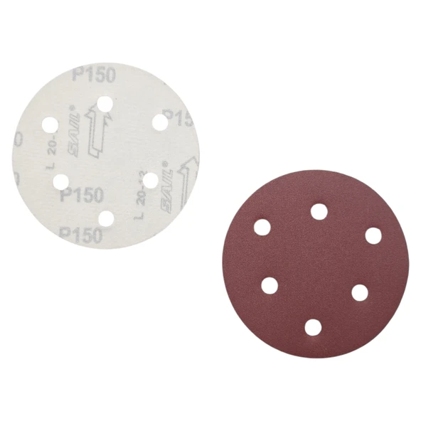 Fixonic Valiente VAL15065 125mm P150 (150 Kum) Delikli Cırt Zımpara (100 Adet) ürün görseli 1