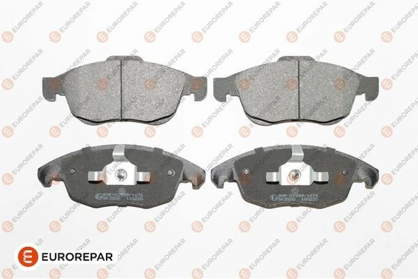 EUROREPAR 1617272980 ÖN FREN BALATASI PEUGEOT PARTNER 08>11 P5008 09>17 CITROEN BERLINGO 08> C4 PICASSO 06>15 DS4 11>18 D S5 15>18 283mm 1647862480-4254.C0-4254.13-4254.12 ürün görseli 1