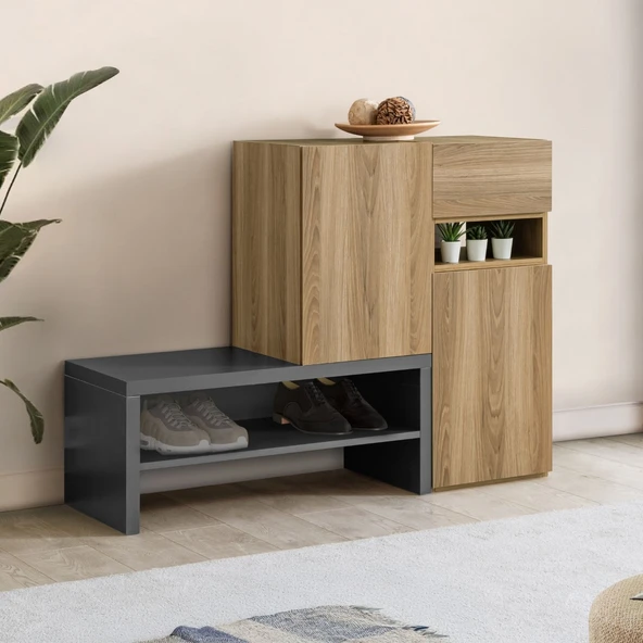 Çok Amaçlı Dolap, Blesk Cunda Dresuar Ayakkabılık Dolabı ürün görseli