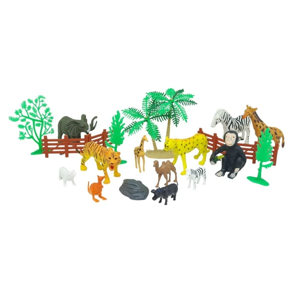 Hayvan Seti - 12 Parça Vahşi Hayvanlar Çiftlik Seti  - YS2789 - Resim 2