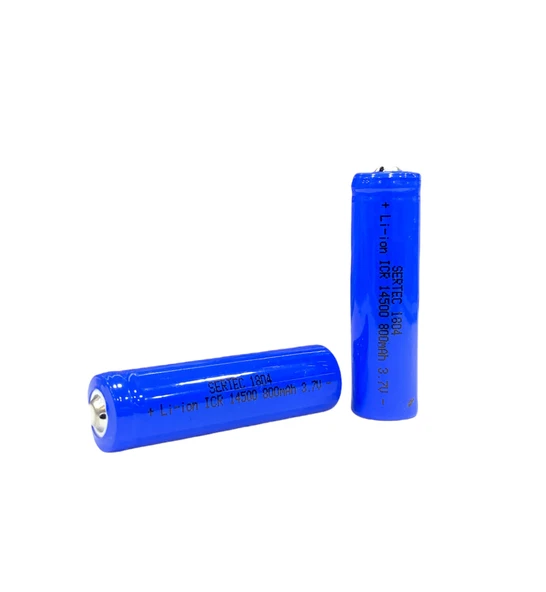 3.7V Li-ion 14500 AA - 800 Mah 1C Şarjlı Pil (Başlı) - 1
