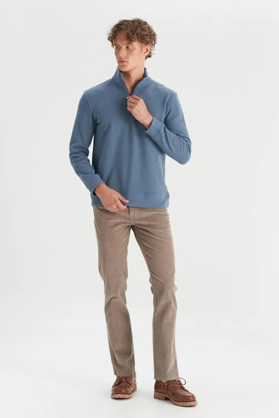 Wrangler Erkek Half  Zip Sweatshirt W2520532405 - Resim 2