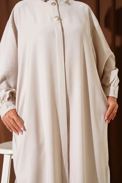 Gizli Düğmeli Tensel Tunik Taş - Resim 4