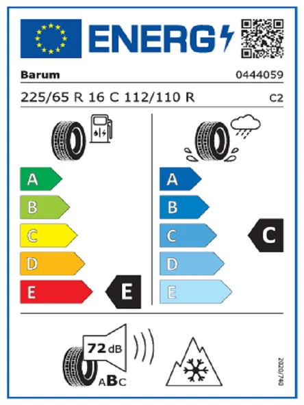 Barum 225/65R16C 112/110R SnoVanis 3 8PR Oto Kış Lastiği (Üretim Yılı: 2025) - Resim 2