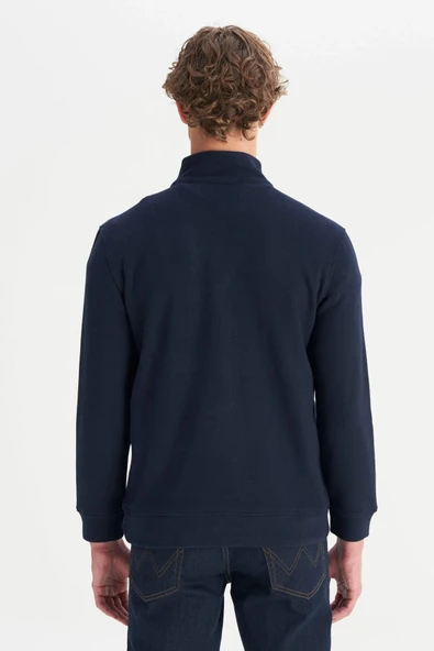 Wrangler Erkek Half  Zip Sweatshirt W2520532410 - Resim 5