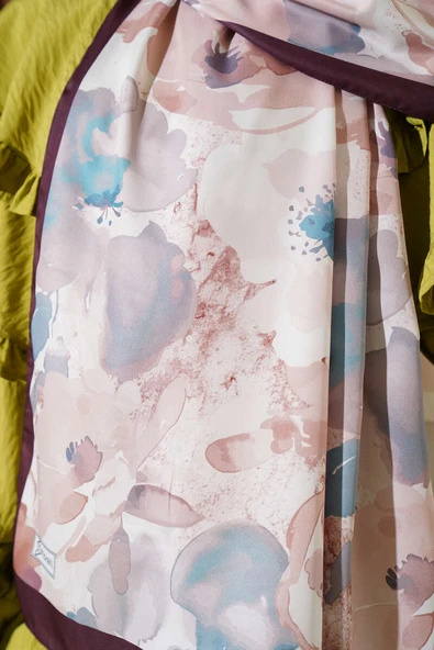 Nur Serisi Twill İpek Şal Acı Kahve - Resim 4