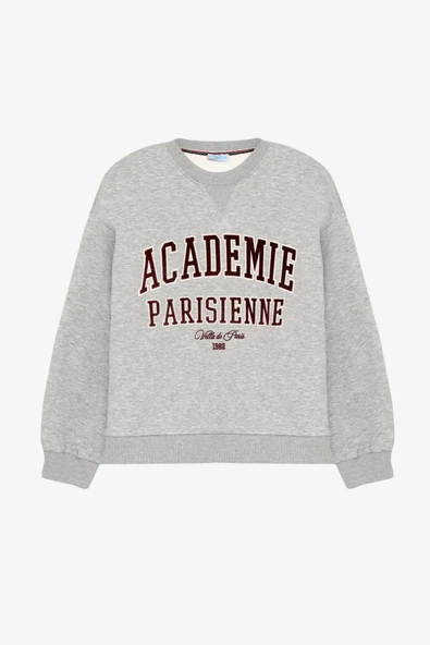 Quzu Şerit Detaylı Kadın Sweatshirt 26KSWT00754 - Resim 2