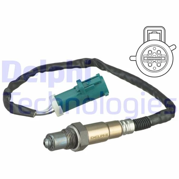 DELPHI ES20629-12B1 OKSİJEN SENSÖRÜ FOCUS CMAX 04 > FOCUS II 05 > VOLVO C30 07-12 - S40 04 > 435mm 0258006925 1309292-3M519F472AC-8653653 ürün görseli 1