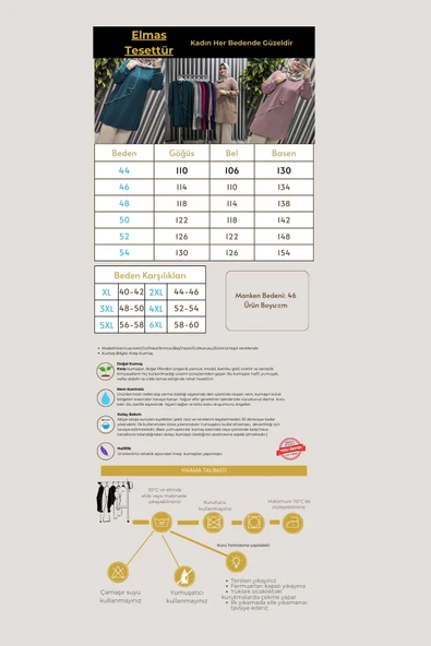 Kadın Tesettür Giyim Büyük Beden Taşlı Abiye Tunik - Resim 12