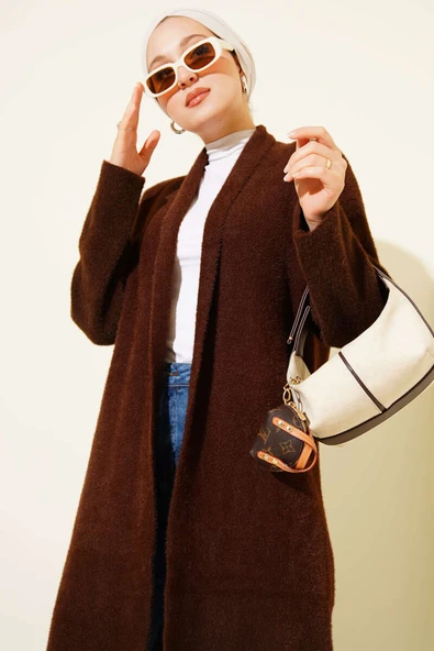 Sakallı Uzun Hırka Kahve - Resim 2