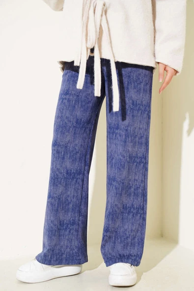 Loyşa Palazzo Pantolon İndigo ürün görseli 1