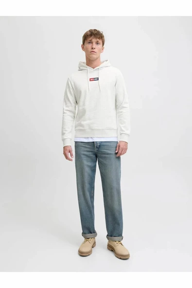 Jack Jones Pan Regular Fit Kapüşonlu Erkek Sweat 12278618 - Resim 4