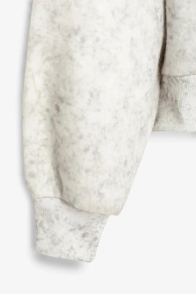 Quzu Kapüşon Detaylı Kadın Sweatshirt - Resim 5