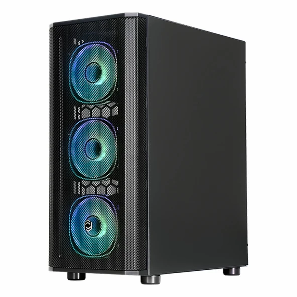 Frisby CM-105 650W 80+ USB 3.2 ARGB ATX Mid Tower Siyah Kasa - Resim 2