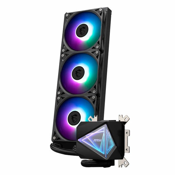 MSI MAG CoreLiquid I360 ARGB 360mm AM5/1851P Siyah İşlemci Sıvı Soğutucu - Resim 4