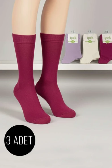 Kadın 3lü Bambu Soket Çorap Asorti 4 ürün görseli