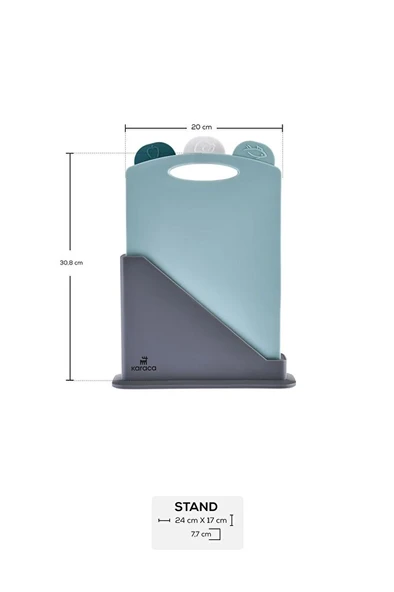 Drew 4 Parça Kesme Tahtası 31 Cm - 4