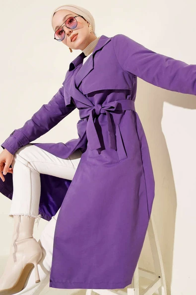 Kuşaklı Araboy Trenç Mor ürün görseli 1