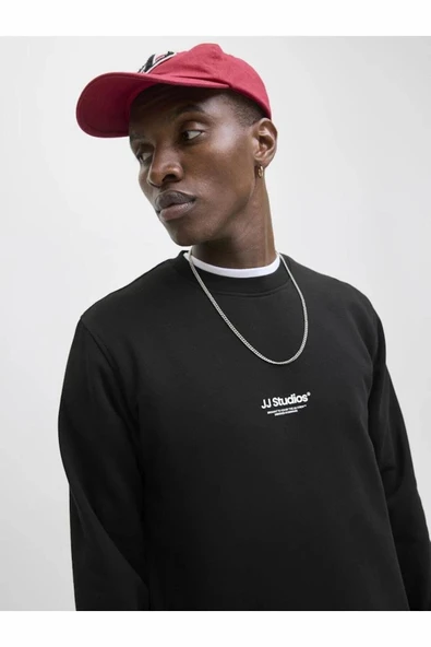 Jack Jones Soho Relax Fit Erkek Sweat 12278791 - Resim 5