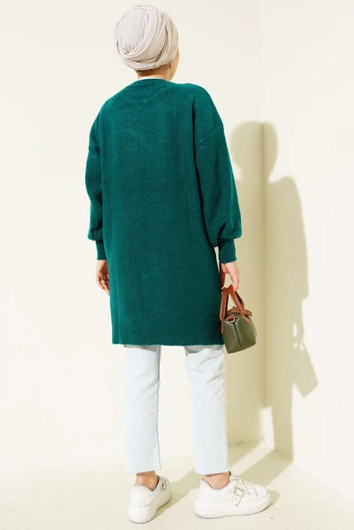 Kabartma Desen Yumoş Triko Tunik Nefti - Resim 3