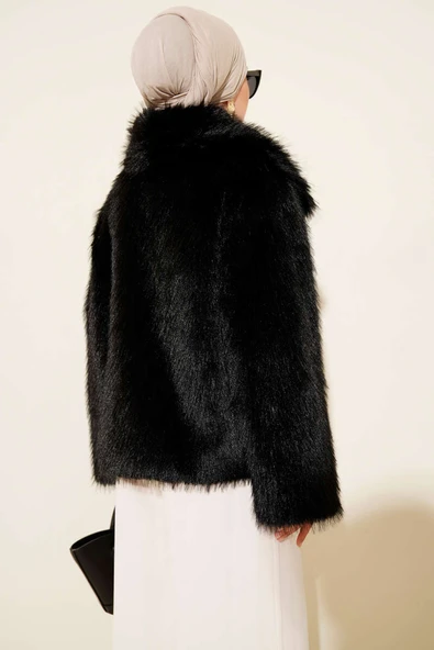 Astarlı Lolita Kürk Siyah - Resim 3