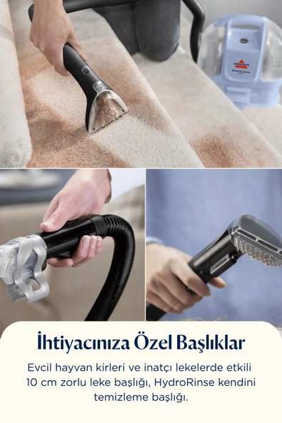 Bissell SpotClean Mini Halı– Koltuk Yıkama ve Leke Çıkarma Makinesi - 9