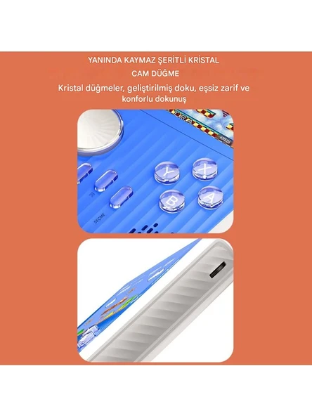 S1 3.0 Inç Taşınabilir Video Oyun Konsolu Dahili 666 Oyun Retro Oyun Konsolu Iki Oyun Kumandası - Resim 2